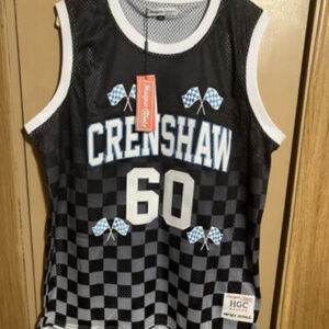 Nipsey Hussle Jersey Mens 2XL HGC Crenshaw 60 Embroidered  Basketball Jersey